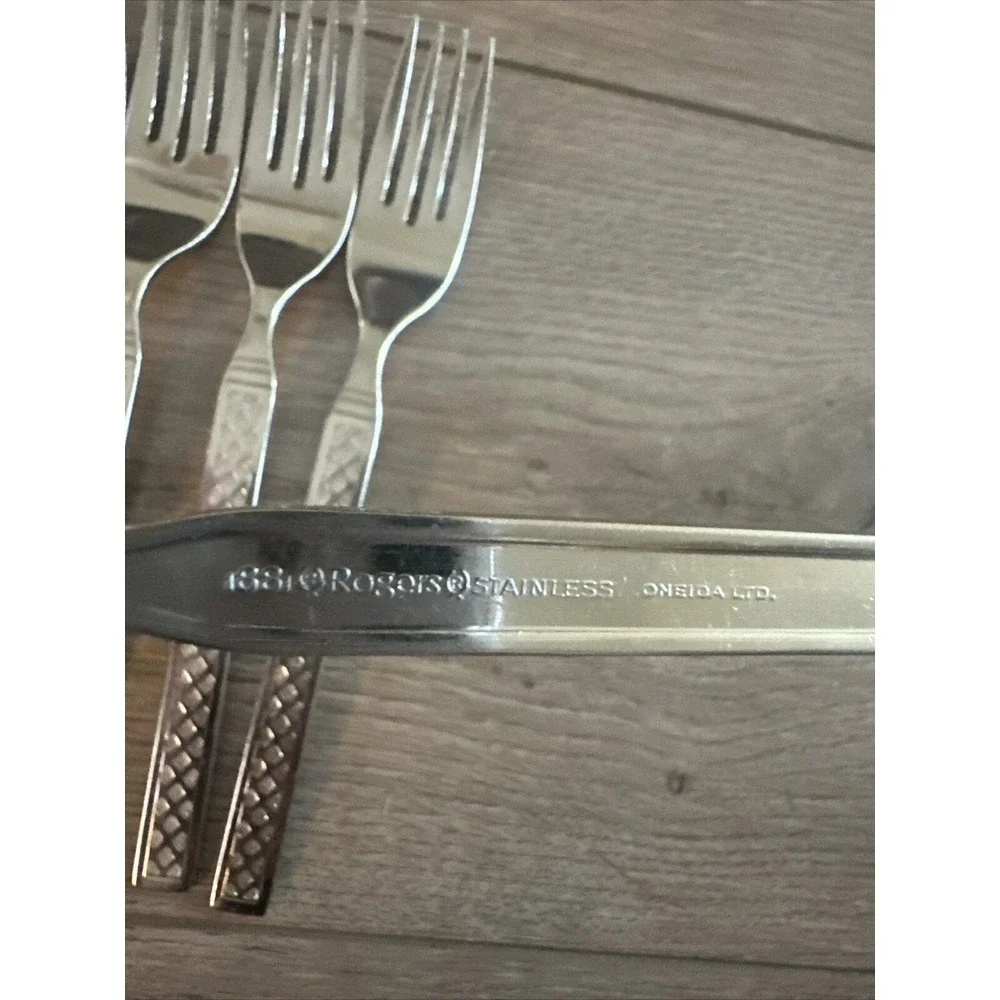 Lot of‎ 7 Oneida Ltd Majorca Stainless Forks 7 1/4 In Vintage